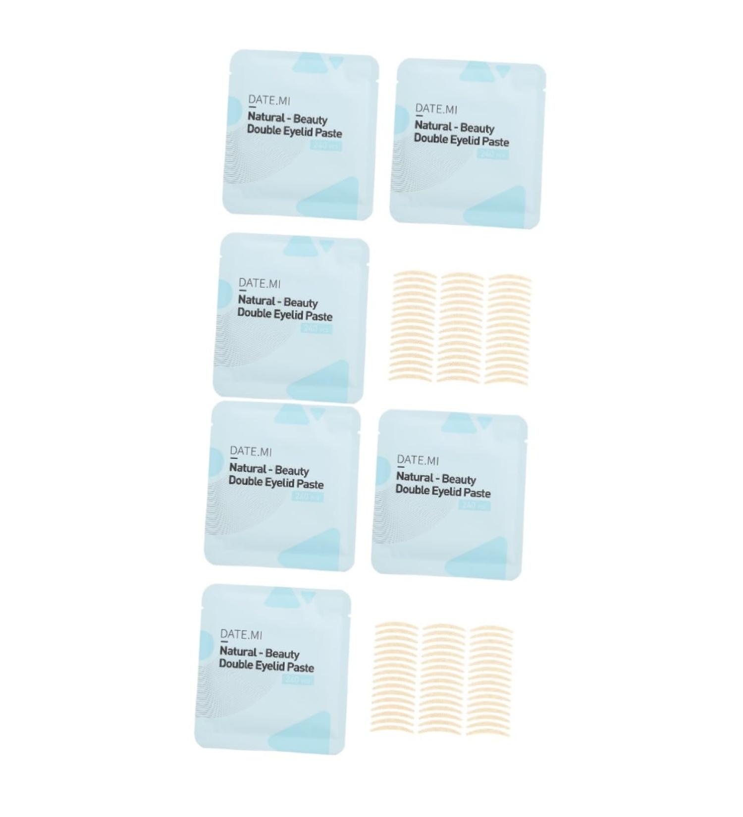 MAGICLULU 6 Sets Double Eyelid Sticker Droopy Eyelid Tape Eye Makeup Tool Mesh Tape Eye Patch Big Eyes Abs 8.2X7.5X0.1CMx2pcs - Buy Online on GoSupps.com