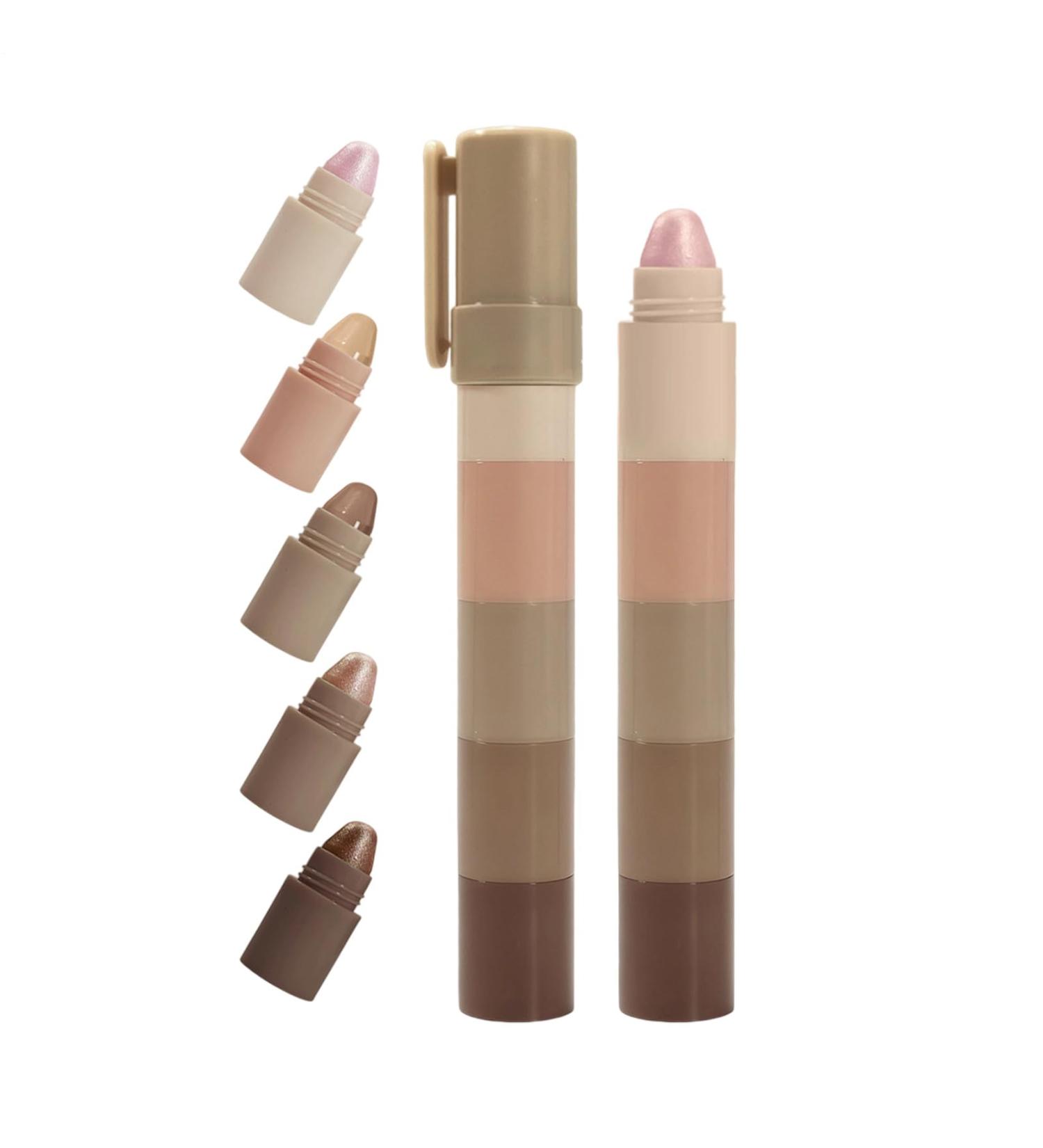  Eventerde Eyeshadow Stick | Eyeshadow and Highlighter Pen Kit - Beauty Cosmetics Sweat Resistant for Party Travel School Date Stage - Buy Online on GoSupps.com