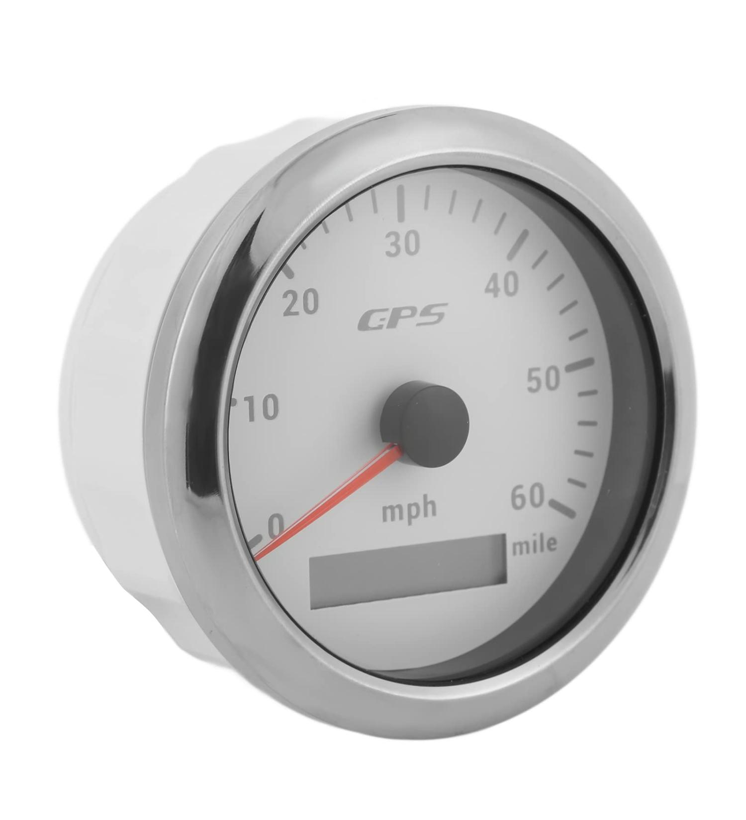 85mm GPS Speedometer for Boats - ABS + PVC + Stainless Steel 0-60 MPH LCD Display with Adjustable Backlight - International Shipping Available - Buy Online on GoSupps.com