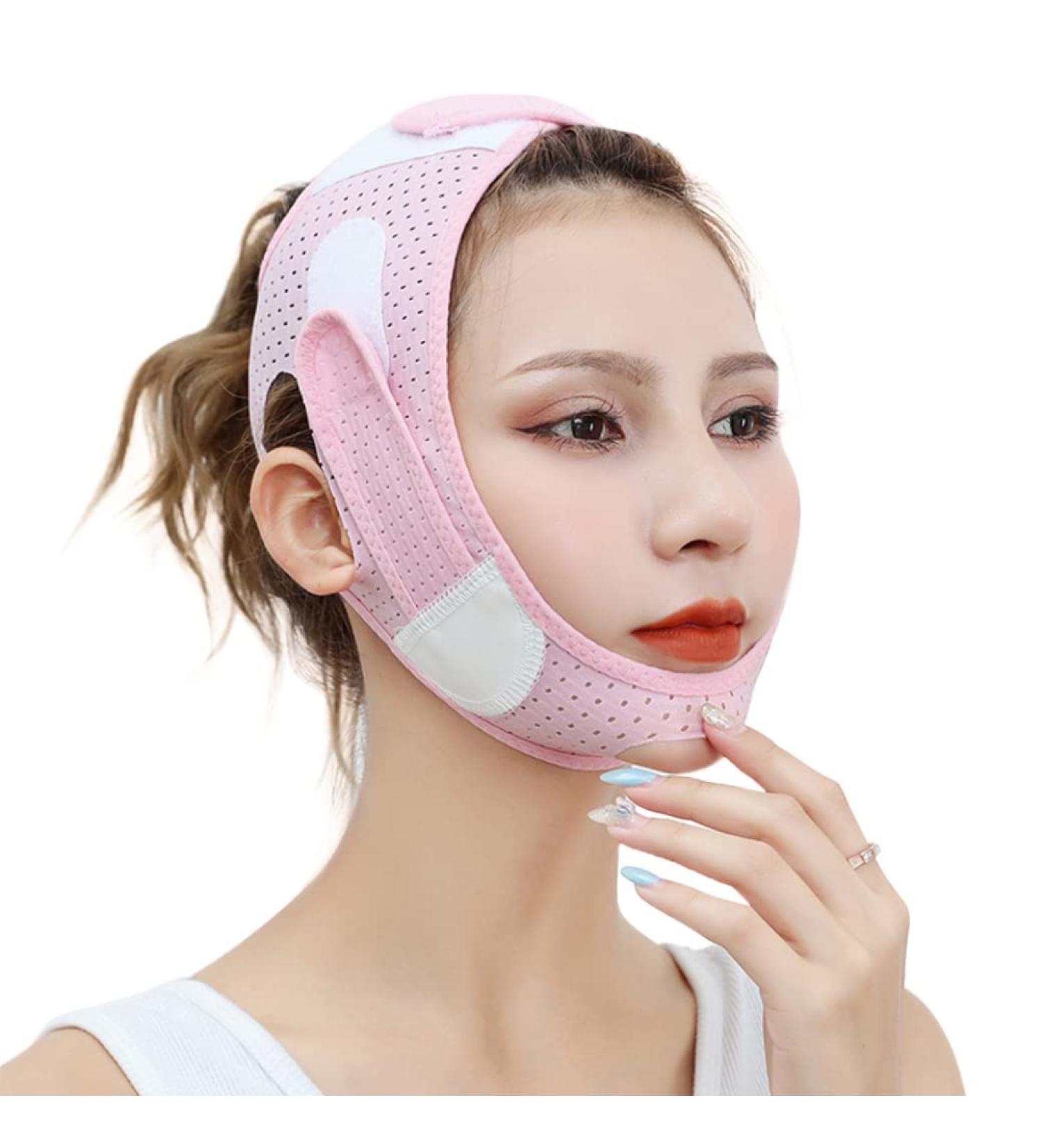 Face Slimming Strap Double Chin Reducer V Line Lifting Face-Belt for Women Men Tightening Skin - Buy Online on GoSupps.com
