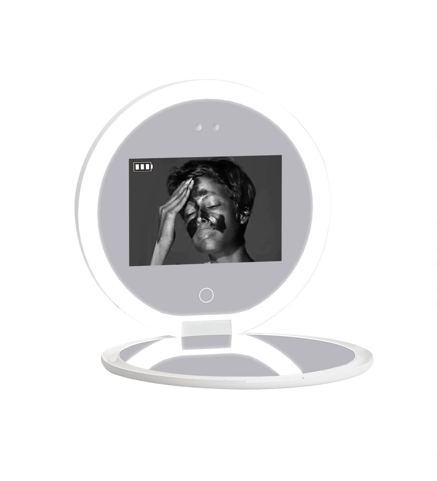 Hansong Compact UV Camera Mirror 2X Magnification Travel Makeup Handheld Pocket Mirror - Buy Online on GoSupps.com