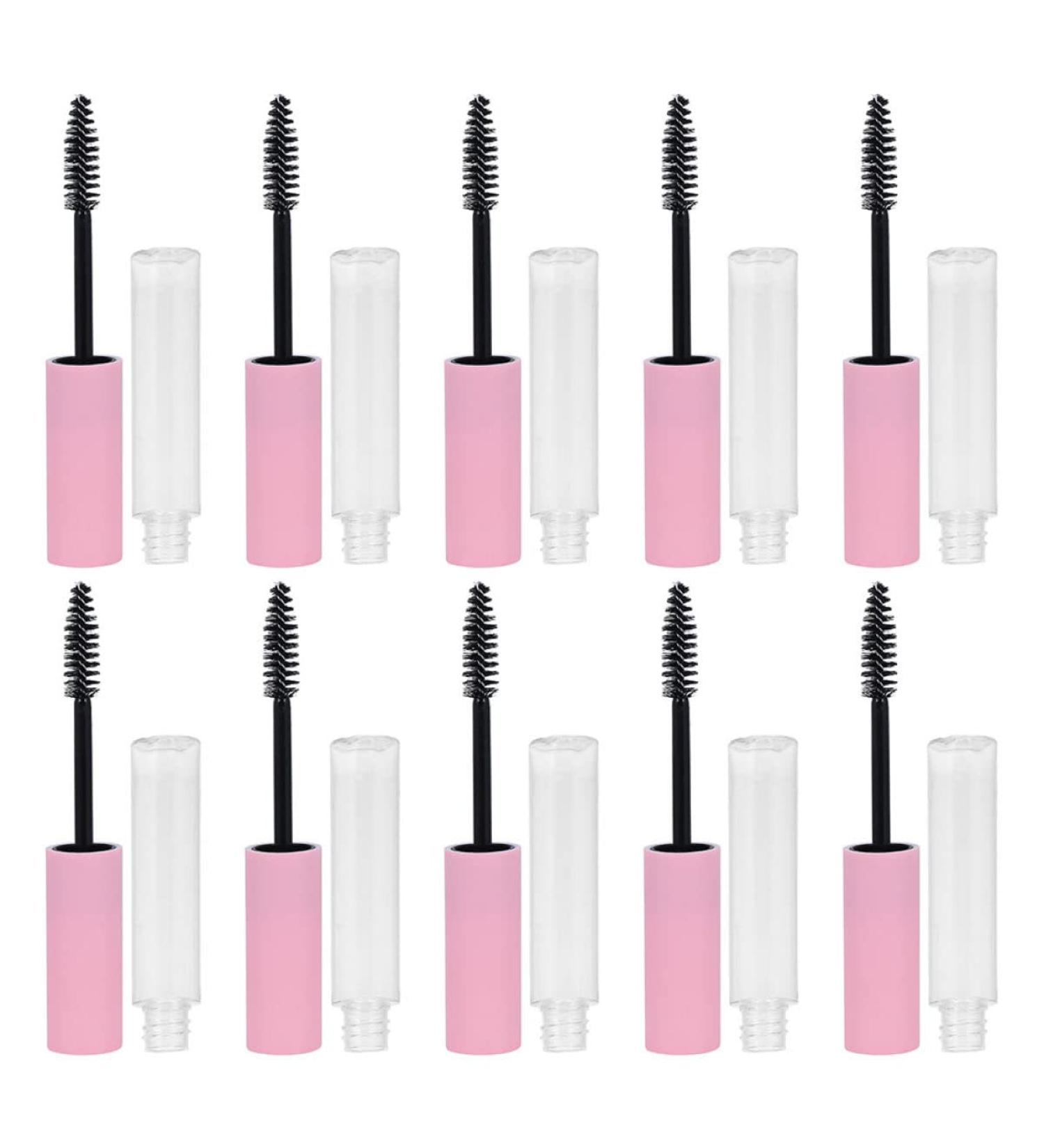 MUSISALY 15pcs Mascara Empty Tube Empty Lip Gloss Tube Mascara Tubes Empty Sweatproof Mascara Plastic Pink - Buy Online on GoSupps.com