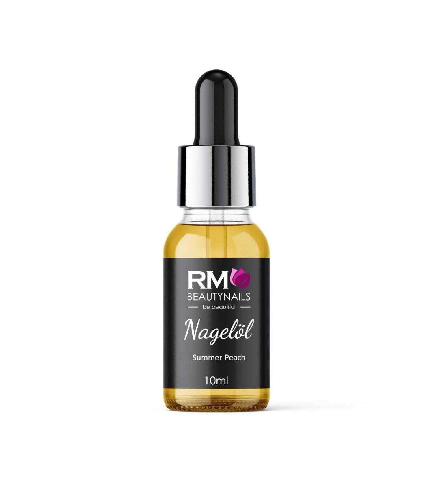 Nail Oil Nail Cuticle Oil with Pipette Nail Oil Care for Nails and Cuticles RM Beautynails 10ml (Summer Peach)