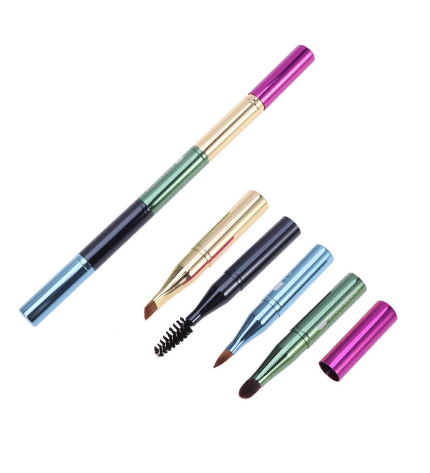 minkissy Smudge Brush 1pc 4 1 Multi-function Eyebrow Brush Multifunctional Eyebrow Brush Multi Function Eyebrow Brush Makeup Brush for Woman Cosmetics Warhead Miss Portable Cosmetics Brush - Buy Online on GoSupps.com