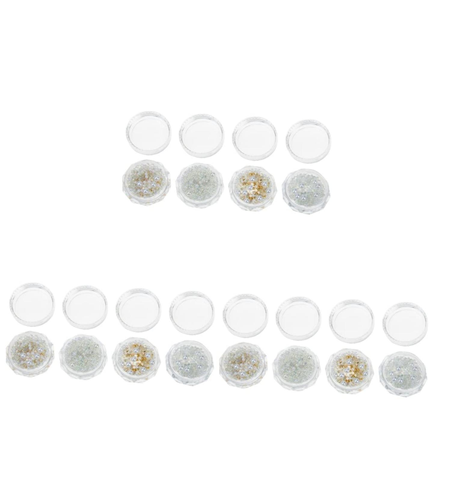 Beavorty 12 Boxes Nail Rhinestone Floral Decorations Half Pearl Bead Round Shiny Pearls Nail Charms Nail Decorations for Nail Art Hair Decor Rhinestone for Nails Resin Materials Nonporous - Buy Online on GoSupps.com