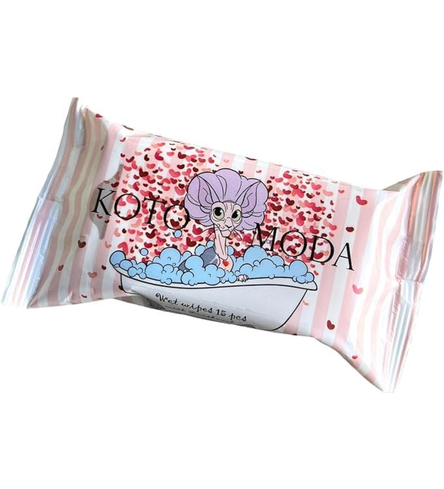 Kotomoda Wet Wipes with Panthenol for Sphynx Cat Daily Care (5 Pack 75 Pieces) | International Shipping Available - Buy Online on GoSupps.com