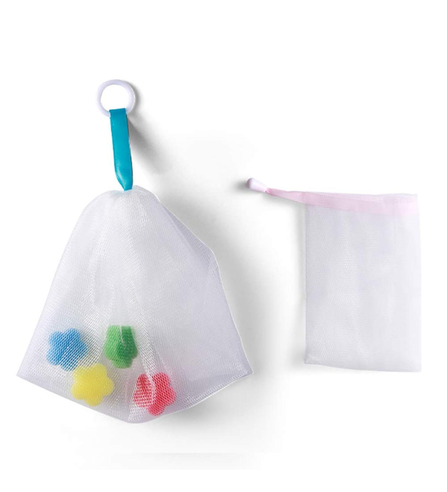 2 Pieces Bubble Net Mesh Saver Bag - Perfect for Bubble Foam Making | Body & Facial Care Tool - Buy Online on GoSupps.com