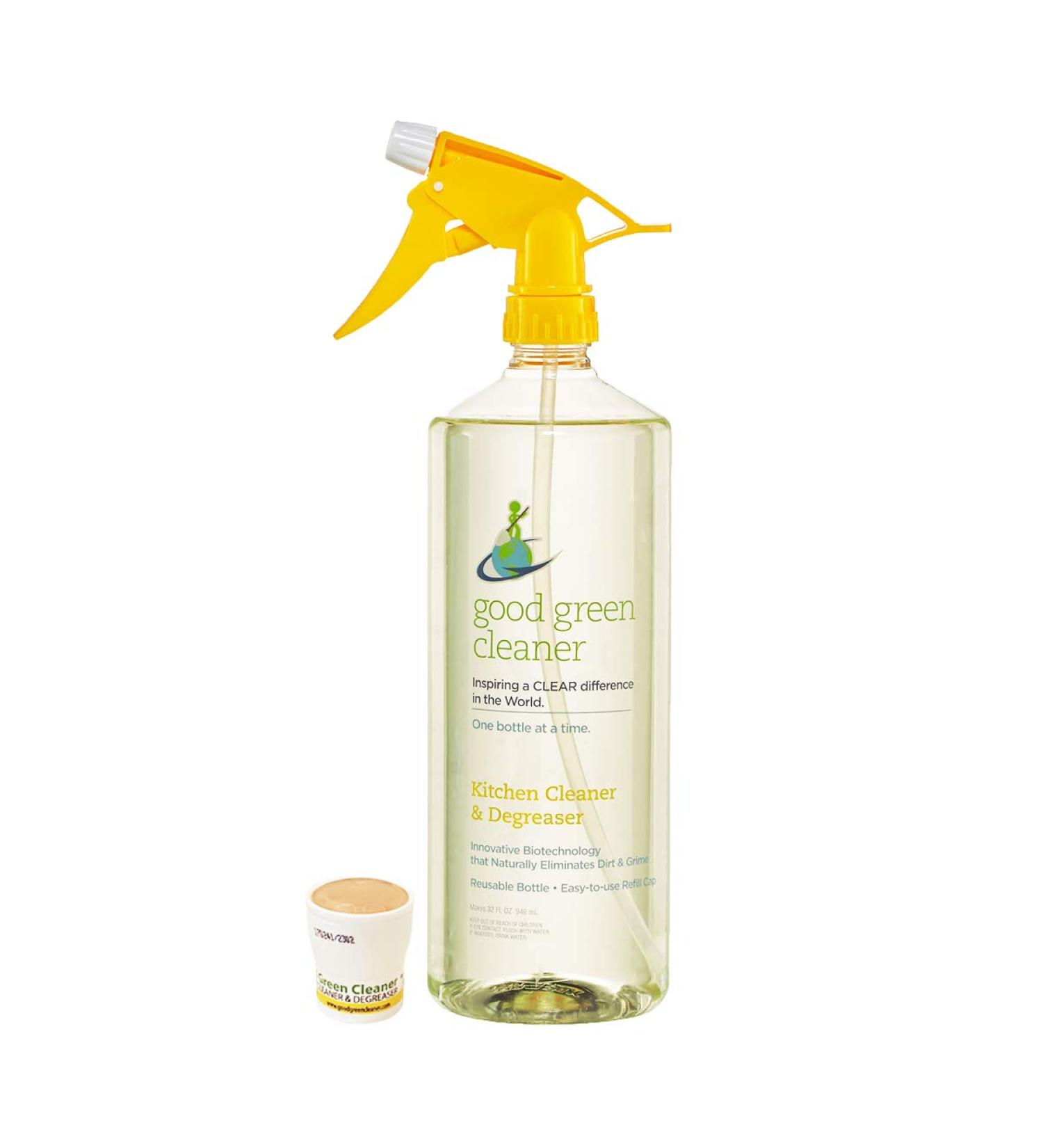 Kitchen Cleaner and Degreaser Starter Set | Biodegradable Formula & Reusable Spray Bottle | Safe & Effective Kitchen Cleaning | Includes 1 Pod | 32 oz - Buy Online on GoSupps.com