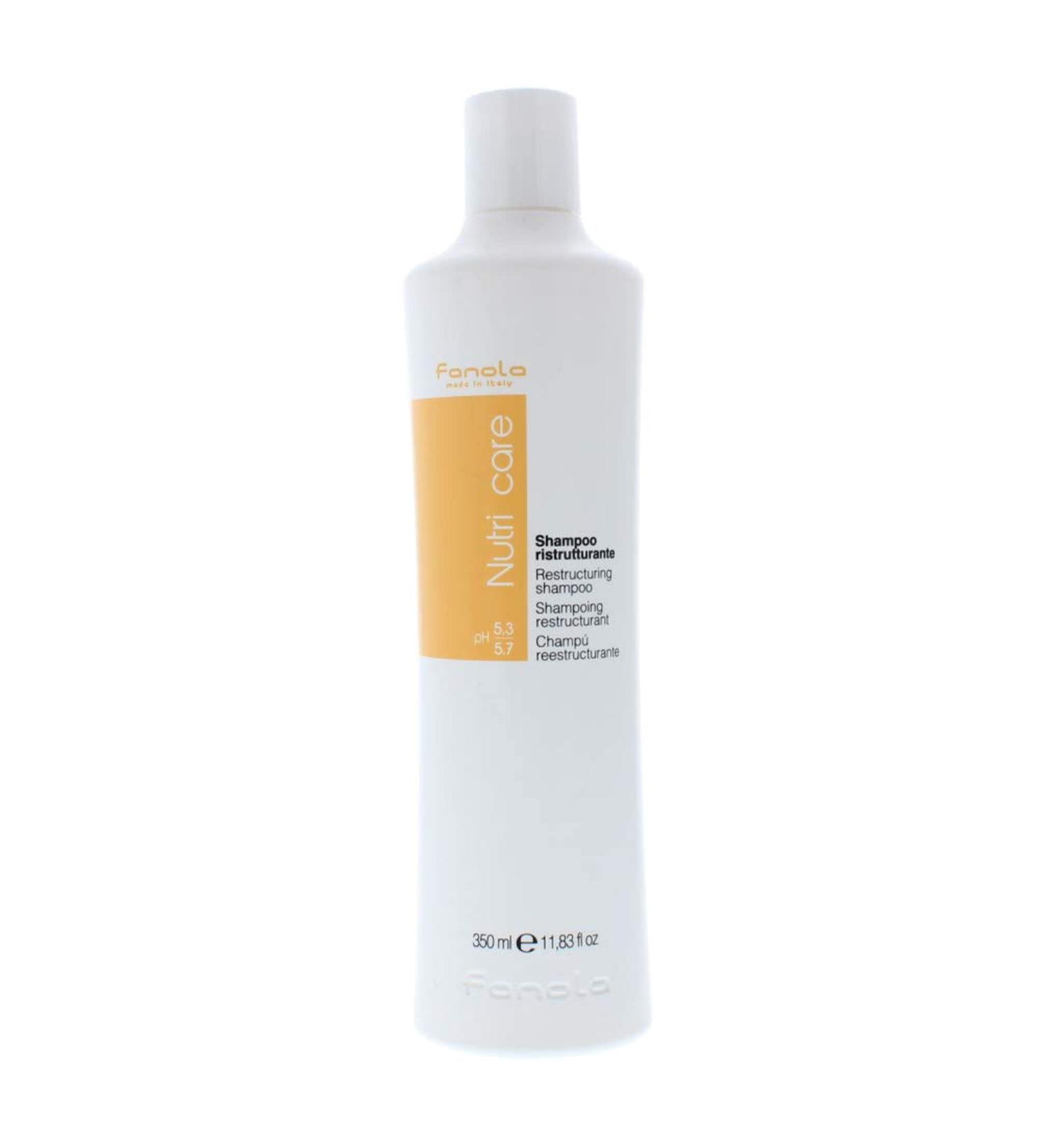 Fanola Nutri Care Restructuring Shampoo 11.8 oz - Moisturizing Protein Shampoo for Dry, Damaged Hair - Restorative Formula for Soft, Silky Hair - 11.83 Fl Oz - Buy Online on GoSupps.com