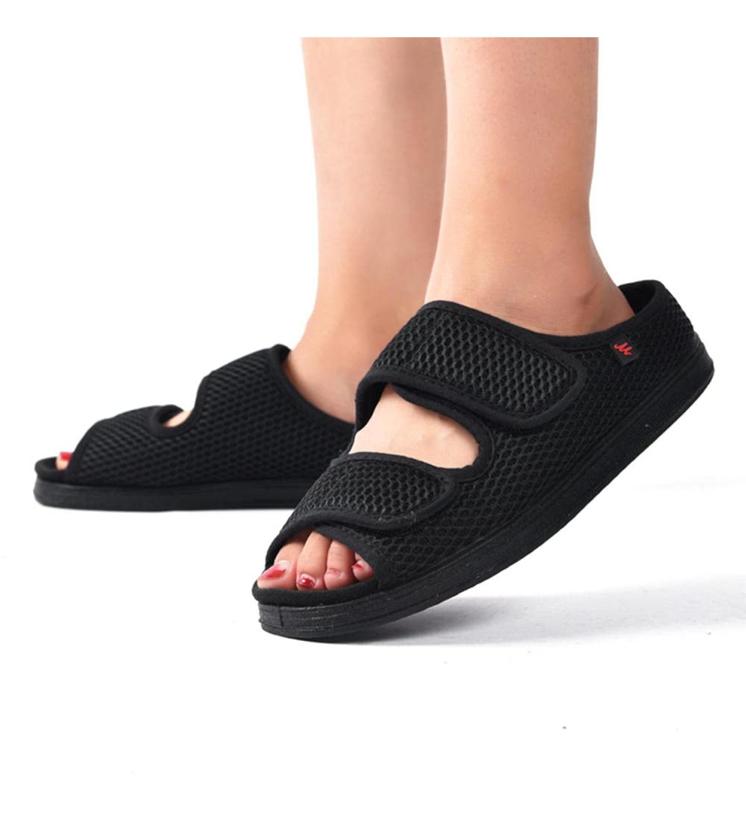 CYN Men's Orthopedic Diabetic Slipper - Black, Comfortable & Breathable - 7US/25.5cm - Buy Online on GoSupps.com