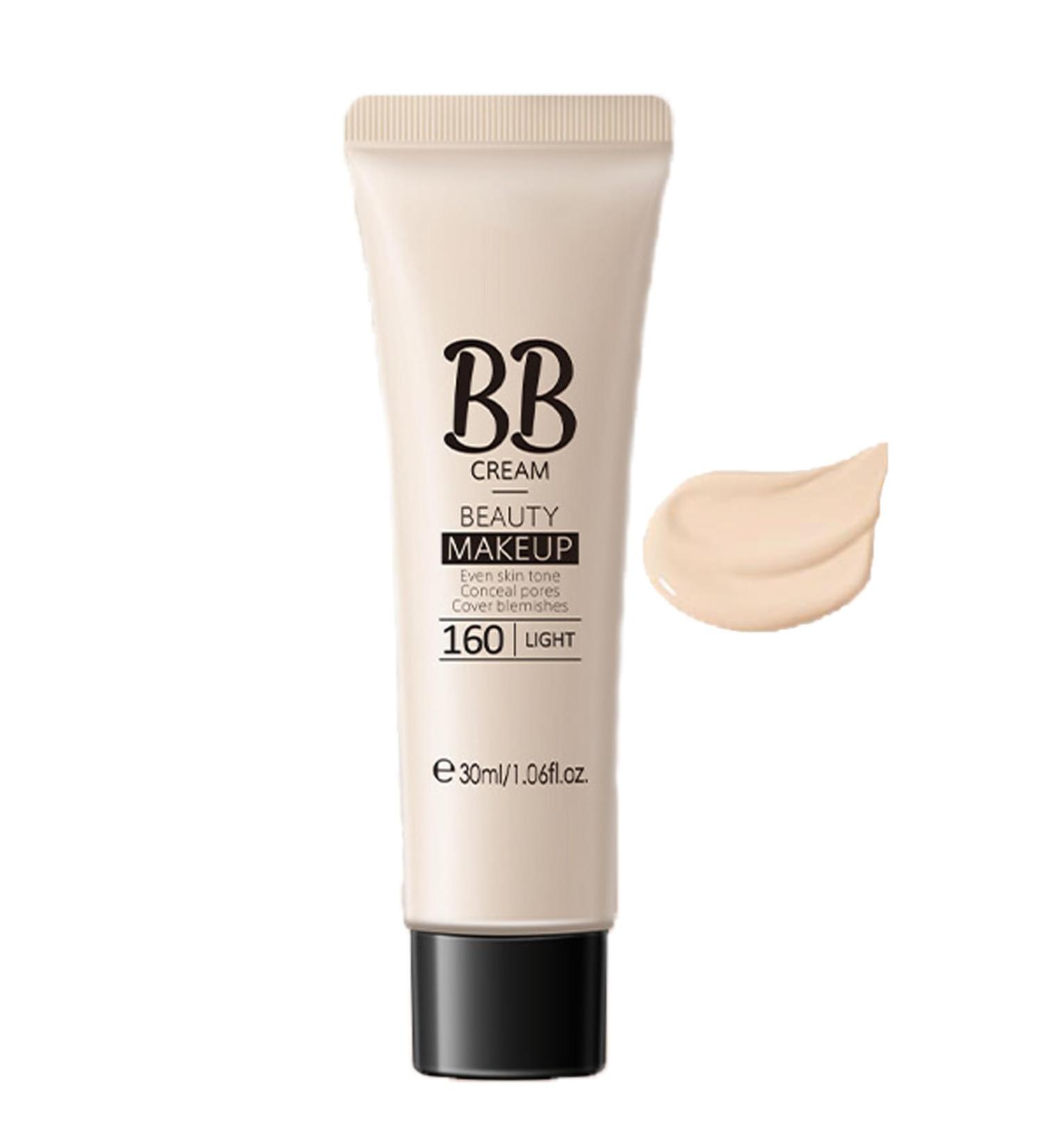 Oil-Free BB Cream Moisturizer | Tinted Concealer for Even Skin Tone | Lightweight Vegan Formula (Light) - Buy Online on GoSupps.com