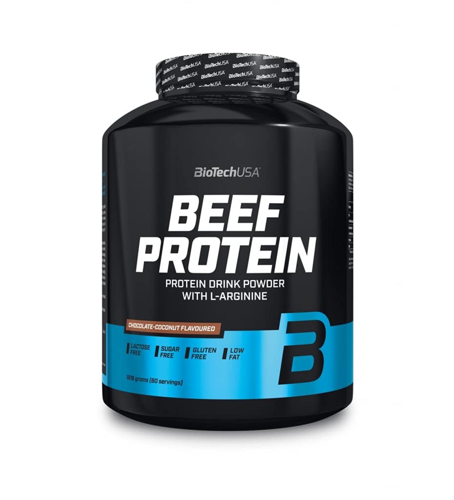 Buy 3 x Biotech USA Beef Protein (1816g) - Strawberry Flavor | Best International Shipping - Buy Online on GoSupps.com
