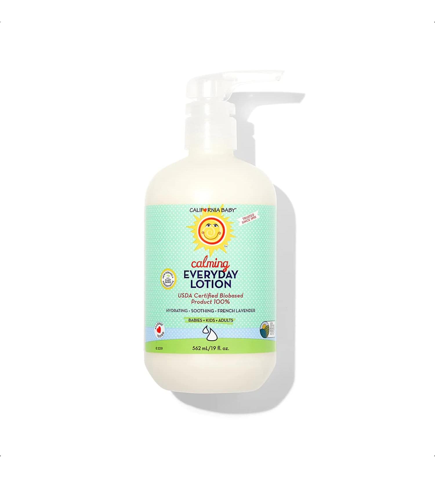 California Baby Calming Lotion | USDA Certified 100% Plant-Based Ingredients | Allergy-Friendly Soothing Lotion for Newborns & Adults | Ideal for Dry, Sensitive Skin | 5 oz - Buy Online on GoSupps.com