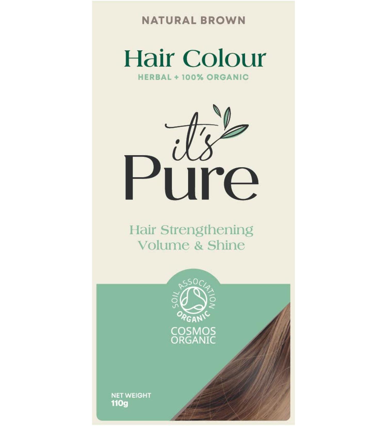 Organic Natural Brown Henna Hair Dye | Vegan & Gluten Free | PPD, Ammonia, Resorcinol, and Peroxide Free | Volumising & Strengthening Formula - Buy Online on GoSupps.com