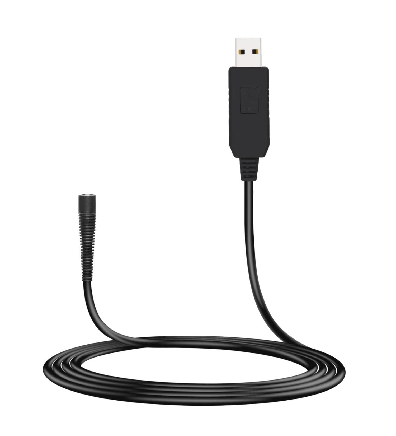 MEROM 12V USB Charging Cable Replacement Charger for Braun Shaver Series - Series 9, 7, 5, 3, 1 Power Cord - Buy Online on GoSupps.com