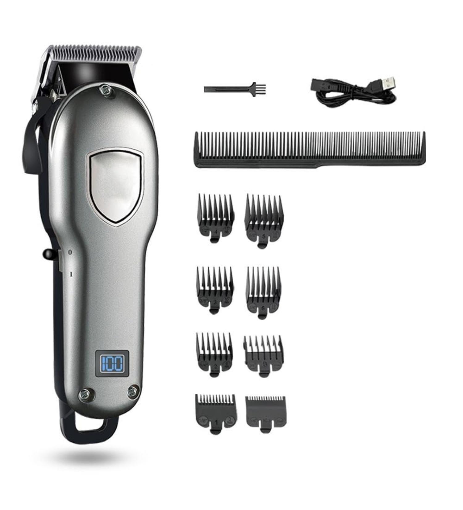Professional Hair Clippers for Men - Adjustable Taper Trimmer with Rechargeable 1800mAh Li-ion Battery | International Shipping Available - Buy Online on GoSupps.com