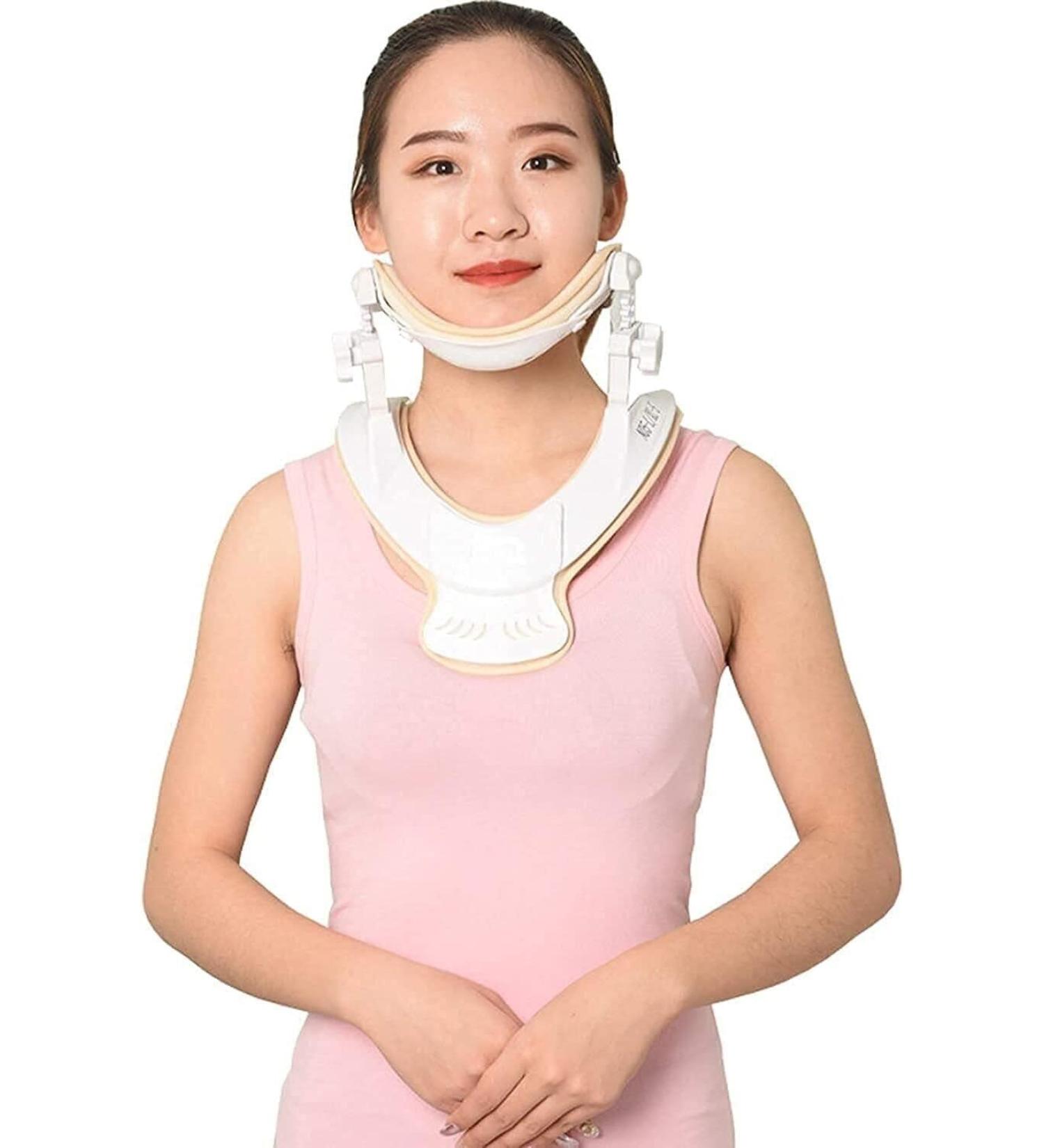SSDDDLZEQ Adjustable Neck Brace Collar | Travel & Home Stretcher for Spine Alignment & Pain Relief - Buy Online on GoSupps.com