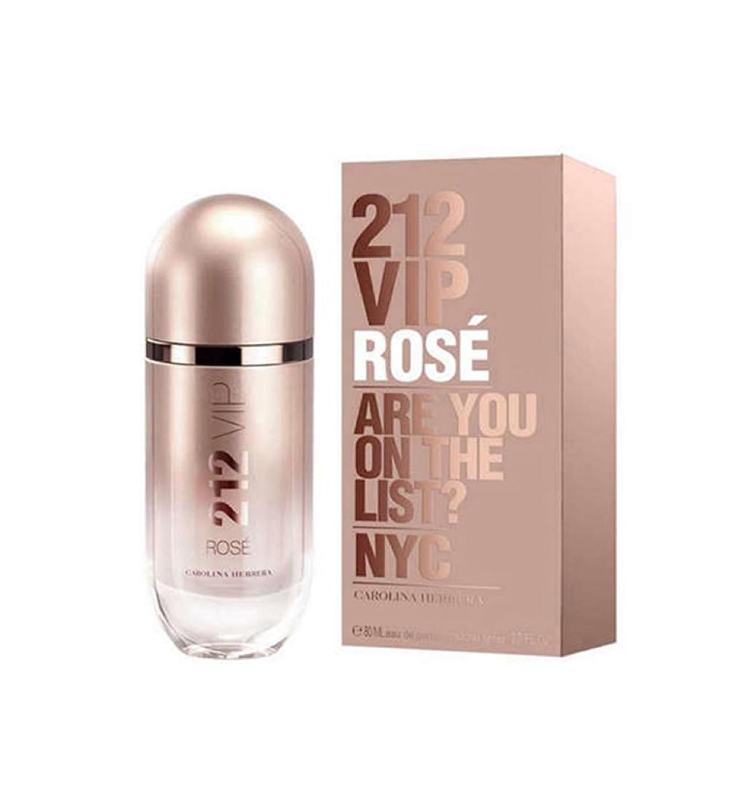 Carolina Herrera 212 Vip Rose Fragrance For Women - Notes Of Bubbly Ros - Seductive Peach Blossom - Fresh Elegant And Dynamic - Day And Night Wear - Sensual And Feminine Scent - Edp Spray - 2.7 Oz