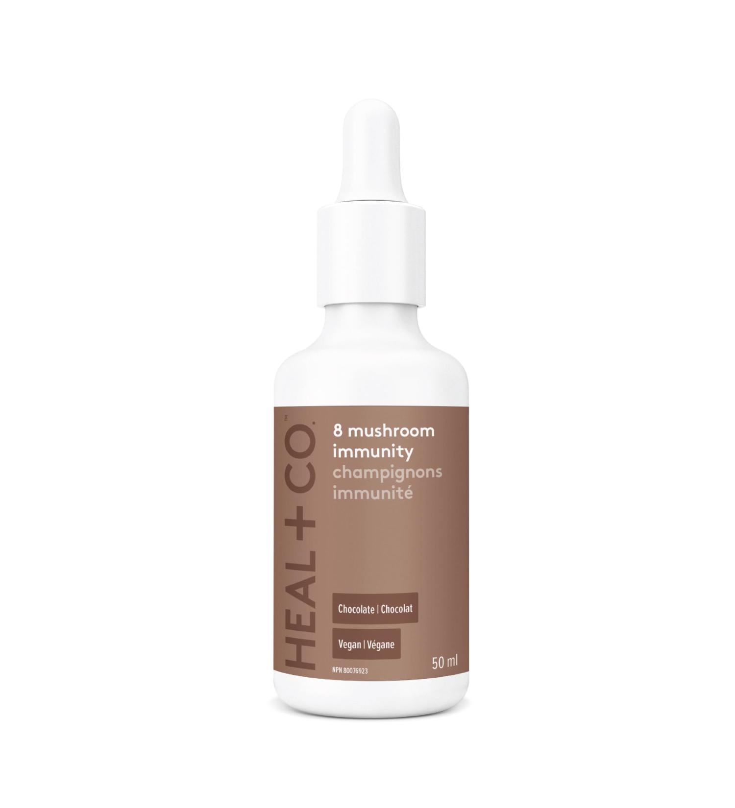 HEAL + CO. 8 Mushroom Immunity Tincture | 8 Medicinal Mushrooms Chaga Turkey Tail Reishi Shiitake Cordyceps Maitake Lion s Mane Himematsutake | Supports Immune Health Promotes Energy and Fights Stress | 50 mL - Buy Online on GoSupps.com