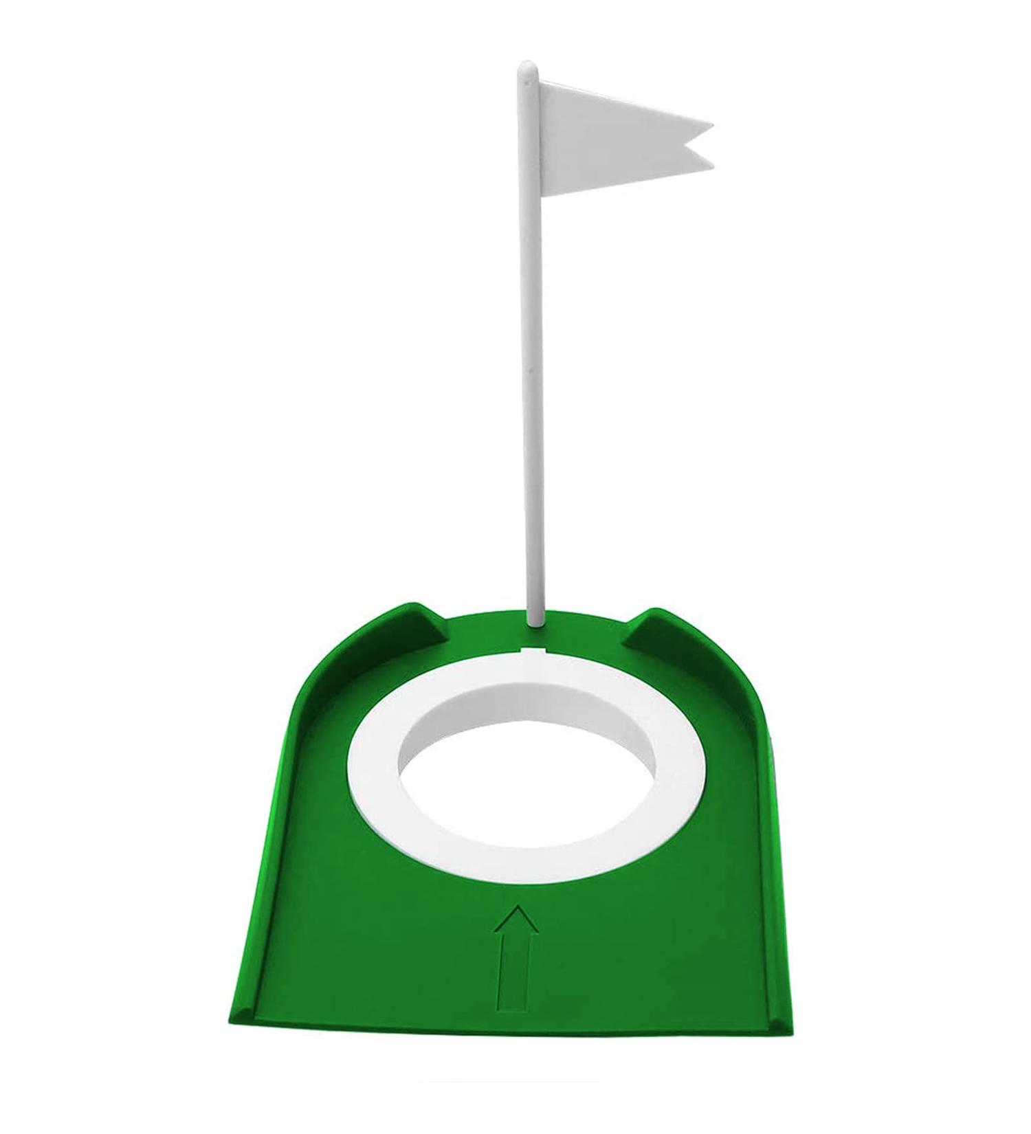 Indoor/Outdoor Plastic Golf Putting Cup with Hole and Flag - Golf Training Aid - Buy Online on GoSupps.com