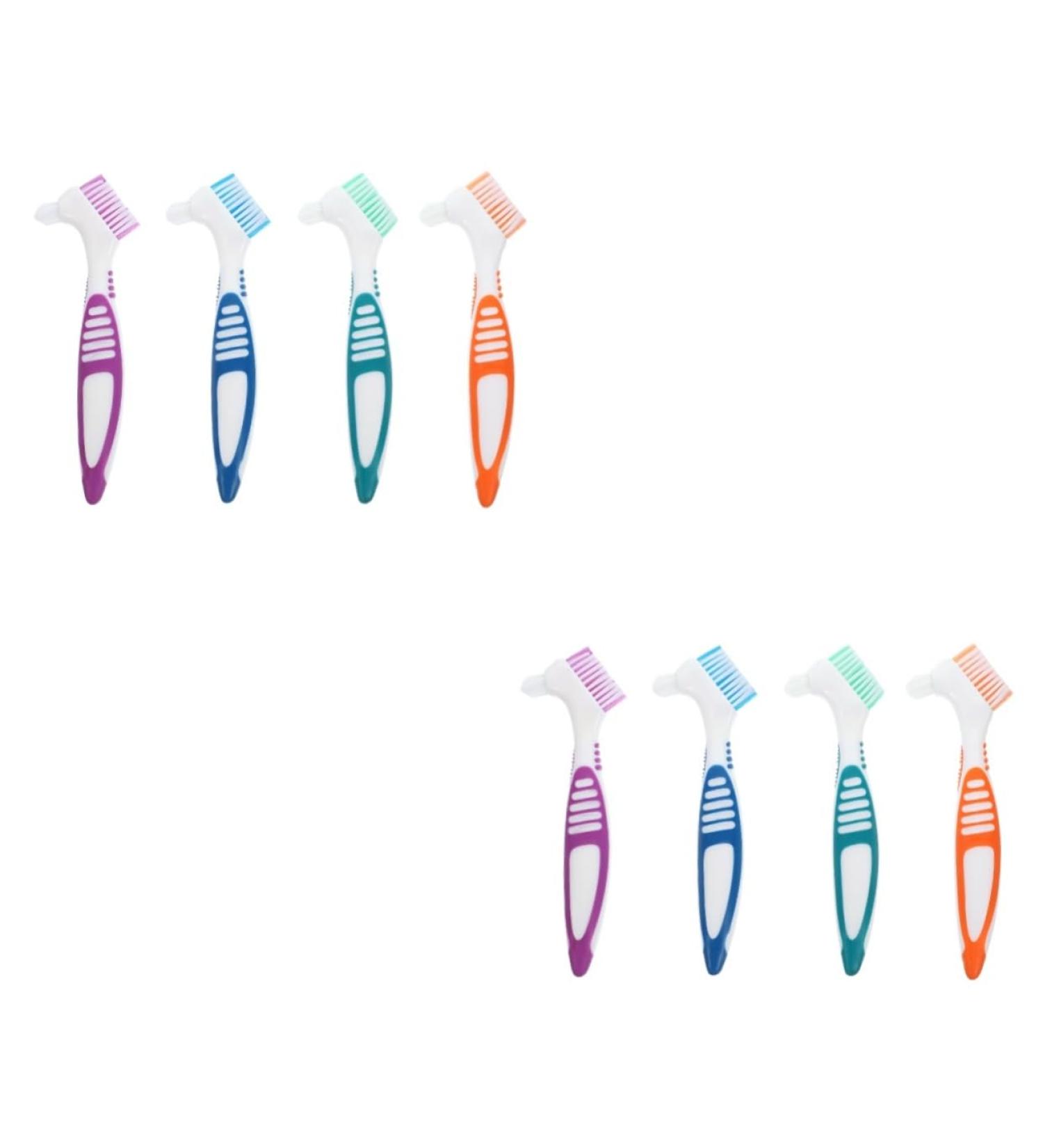Minkissy 8-Pack Toothbrush Prosthesis Cleaning Brushes | Home Cleaning for Household Prosthetics | Durable PP Material - Buy Online on GoSupps.com