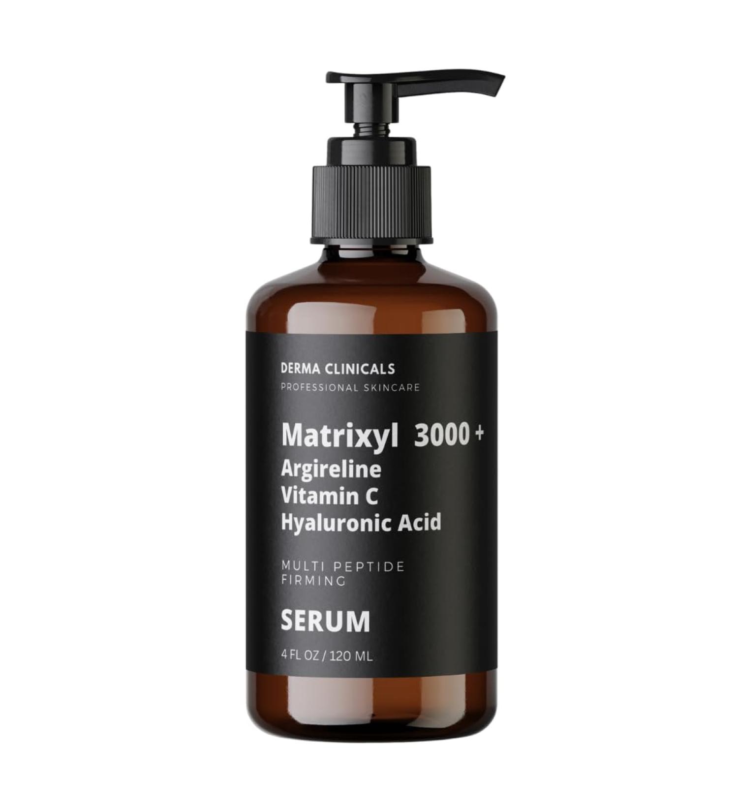 Matrixyl 3000 + Argireline Anti-Aging Serum - Vitamin C & Hyaluronic Acid for Wrinkles - Firming Face Serum - 4oz - Buy Online on GoSupps.com