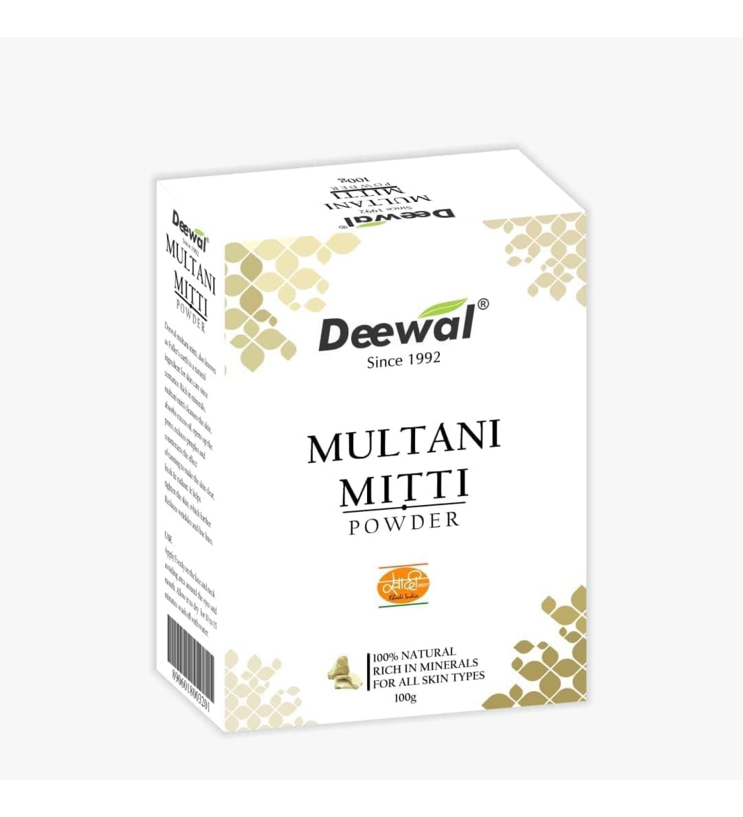 QURA QURA Eewal Multani Mitti Powder 100g (Pack of 3)