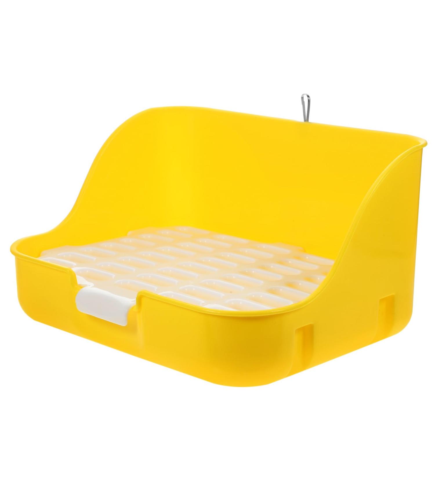 TOGEVAL Box Rabbit Toilet Small Pet Toilet Bunny Potty Pet Training Corner Pet Pee Toilet Pet Supply Bunny Toilet Little Pig Pee Toilet Pet Potty Pet Litter Tray Rabbit Potty 28.5X23.5X15.5CM Yellow - Buy Online on GoSupps.com