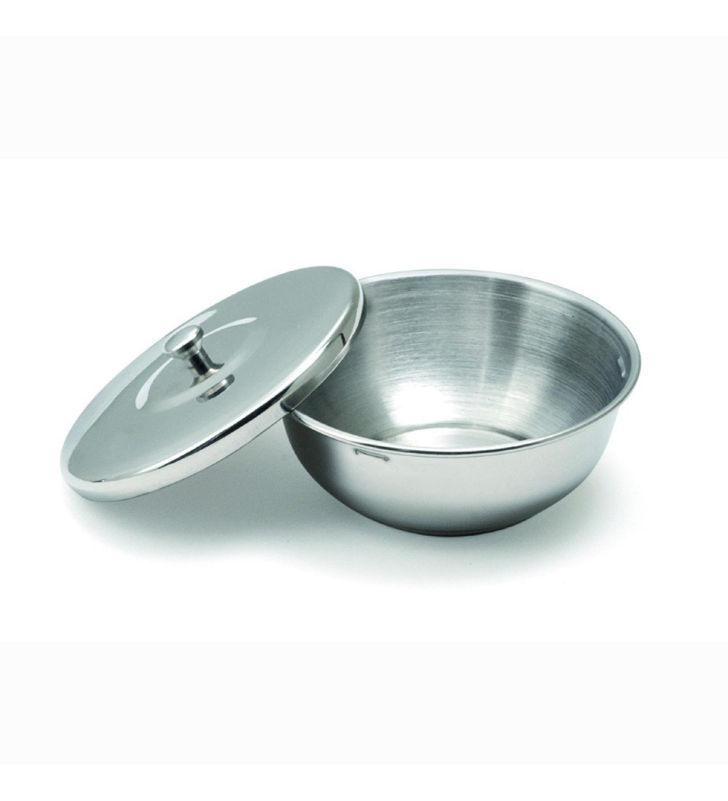 Premium Stainless Steel Shaving Bowl with Cover | Direct from France - International Shipping Available - Buy Online on GoSupps.com