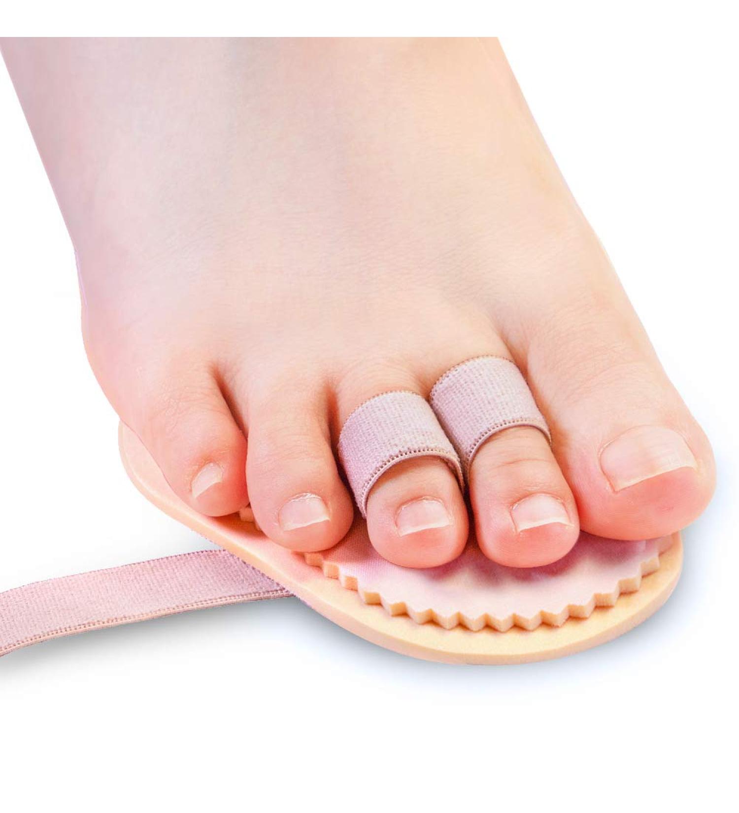 Welnove Hammer Toes Straightener | Toe Splint Corrector for Claw Curled & Crooked Toes - Cushion Brace & Metatarsal Support (Pack of 2 - Buy Online on GoSupps.com