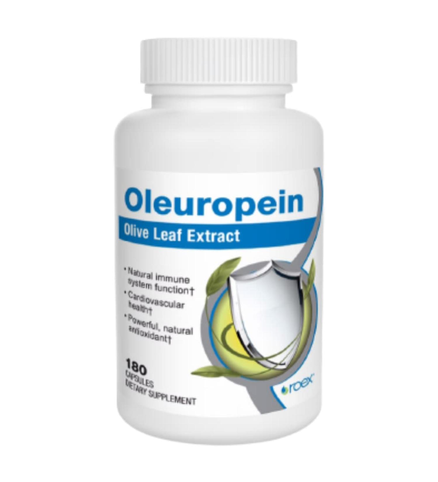 Roex Oleuropein Olive Leaf Vitamins | 180 Count | Dietary Supplements for Healthy Heart & Immune System Boost - Buy Online on GoSupps.com