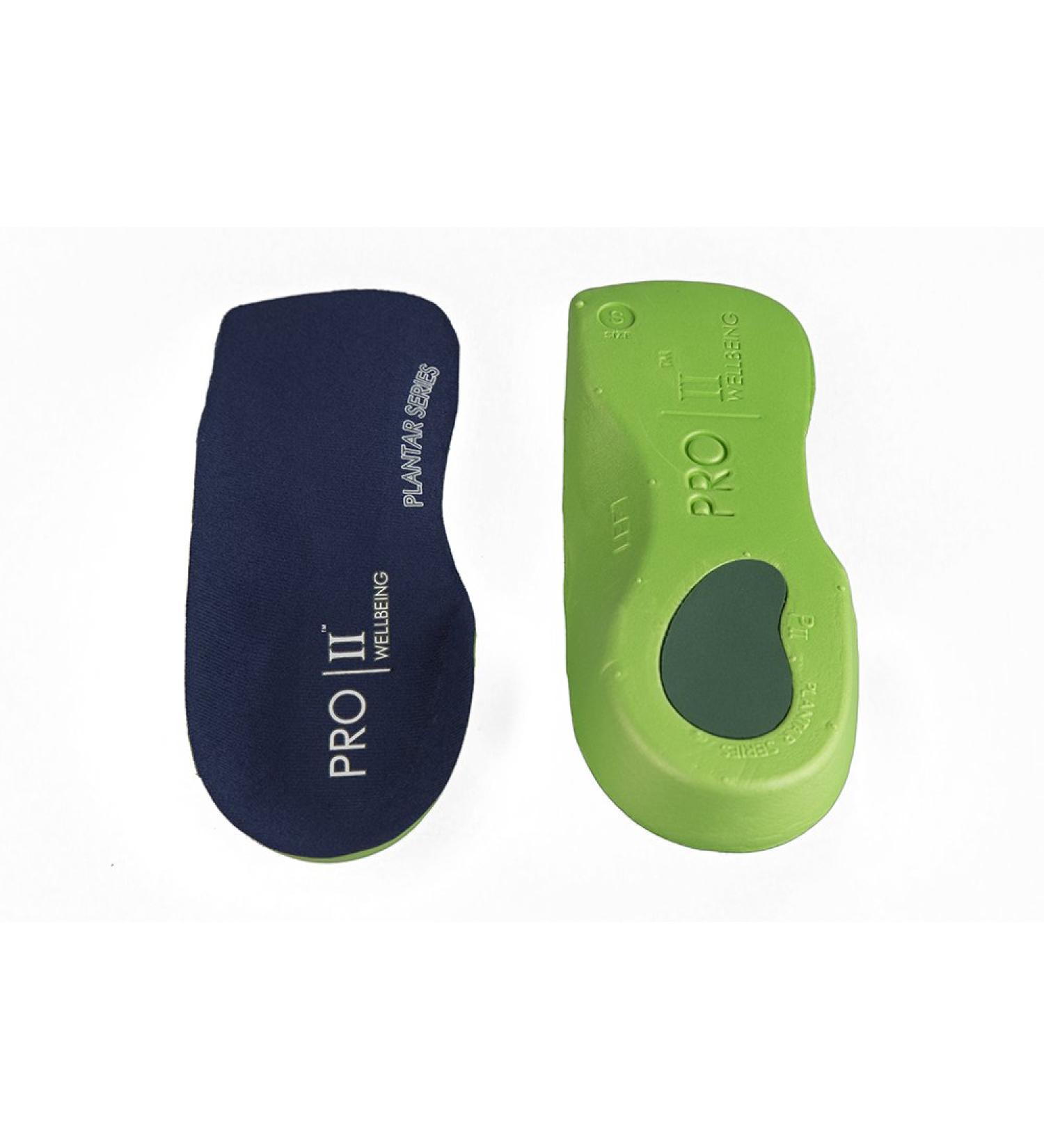 Pro11 Wellbeing Orthopedic Insoles - Heel Pad for Plantar Fasciitis & Metatarsalgia | 3/4 Length Ultra Thin for Ultimate Comfort - Buy Online on GoSupps.com