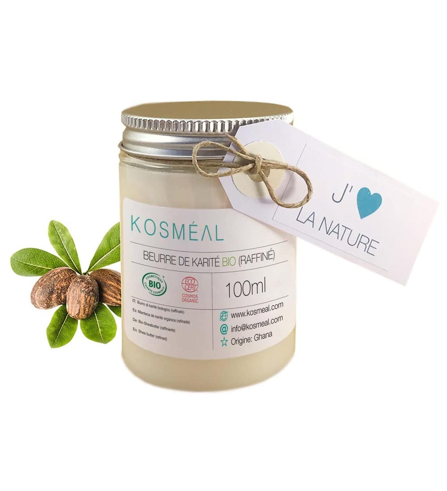 Refined Organic Shea Butter | Certified Organic and ECOCERT COSM | 100ml | Odorless - Buy Online on GoSupps.com