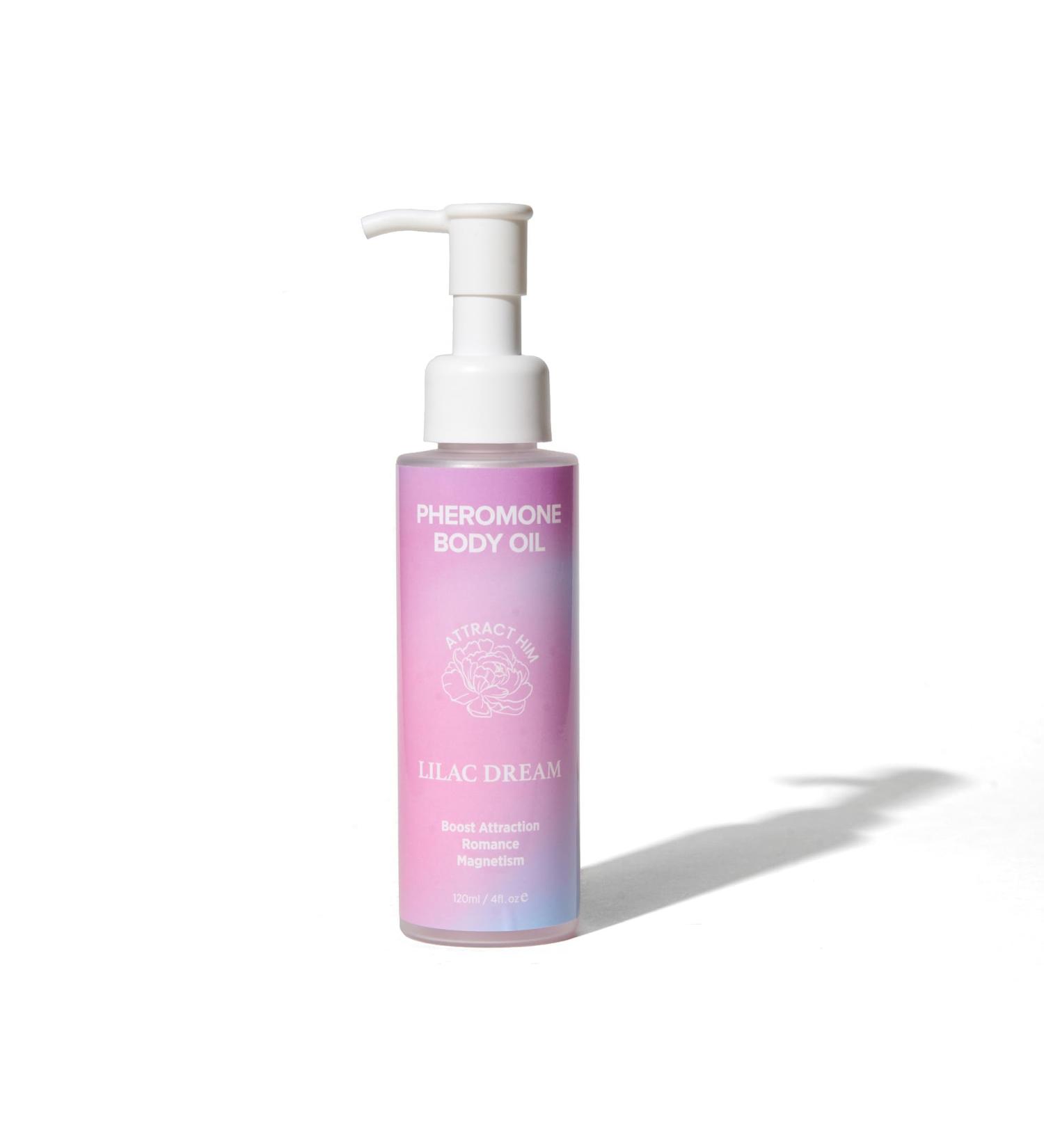 Eye Of Love BLOOM Lilac Dream Pheromone Body Oil for Her Alcohol Free Moisturizing Body Oil Evening Vanilla Musk Scent