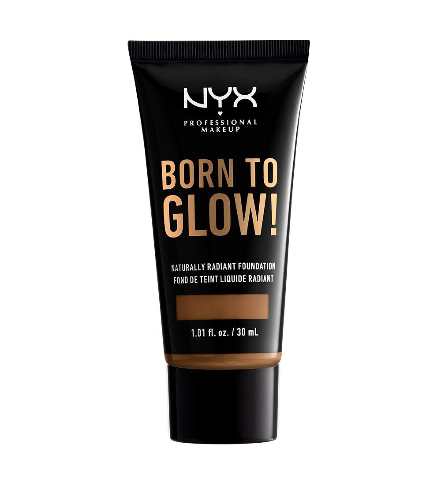 NYX Born To Glow Radiant Foundation - Sienna | Medium Deep Warm Undertone - Buy Online on GoSupps.com
