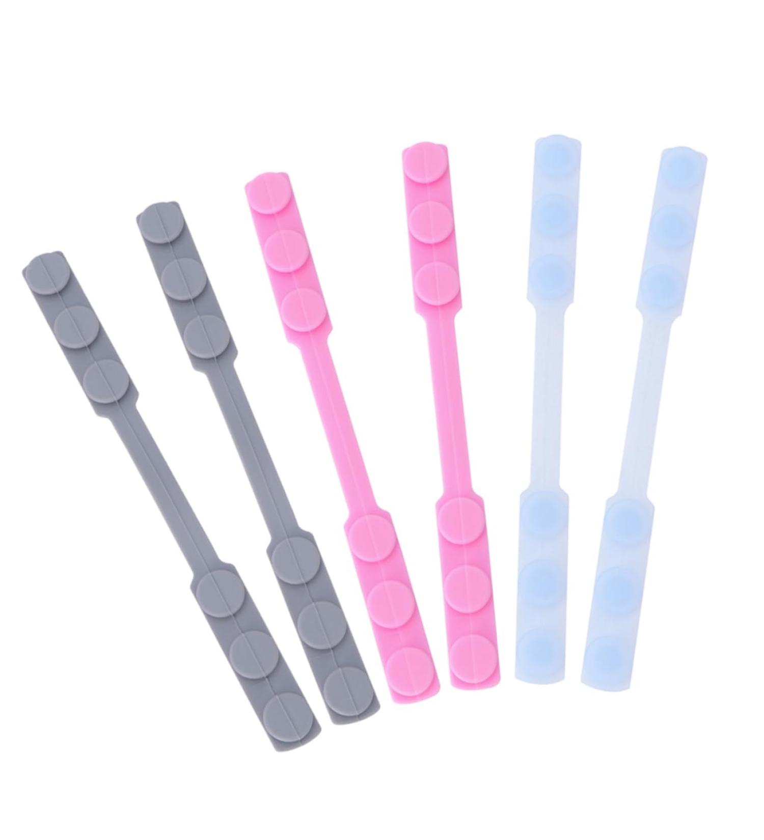 Gatuida Protective Mask Hooks - 6 Adjustable Silicone Earring Covers (15.8x1.5cm) for Comfort & Security - International Shipping Available - Buy Online on GoSupps.com