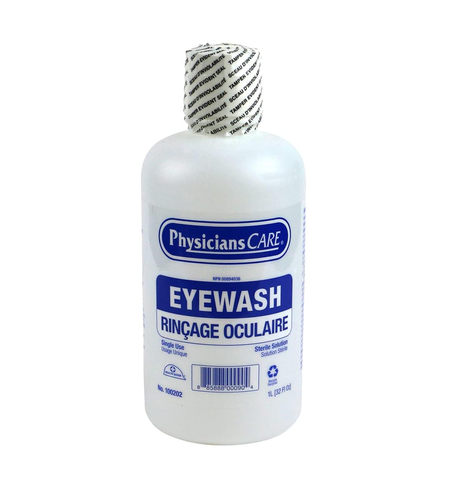 FIRST AID CENTRAL PhysiciansCare 1L (32 oz) Eyewash Bottle - Buy Online on GoSupps.com