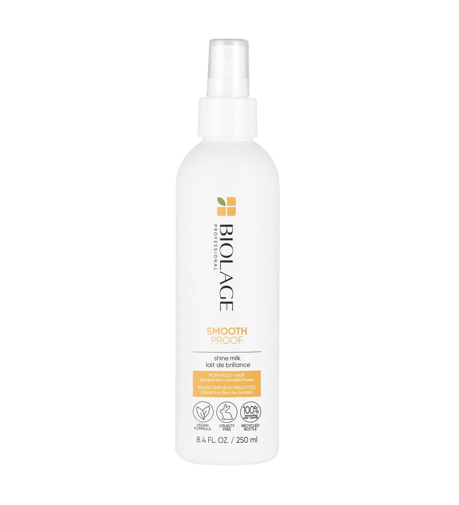 Biolage Styling Smooth Shine Milk - Frizz Control Mist for All Hair Types - Paraben-Free, Vegan - 8.5 fl. oz - Buy Online on GoSupps.com