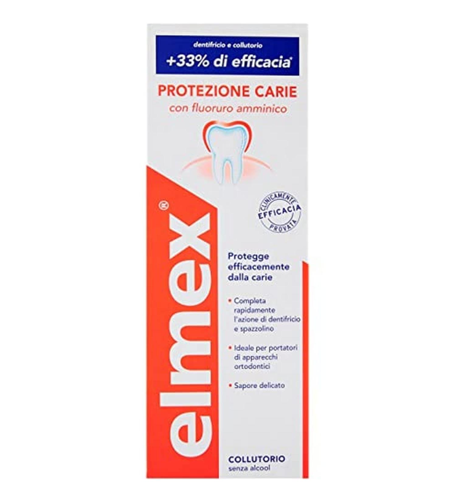Elmex Protection Tooth Decay Mouthwash 400ml - Effective Cavity Defense | International Shipping Available - Buy Online on GoSupps.com