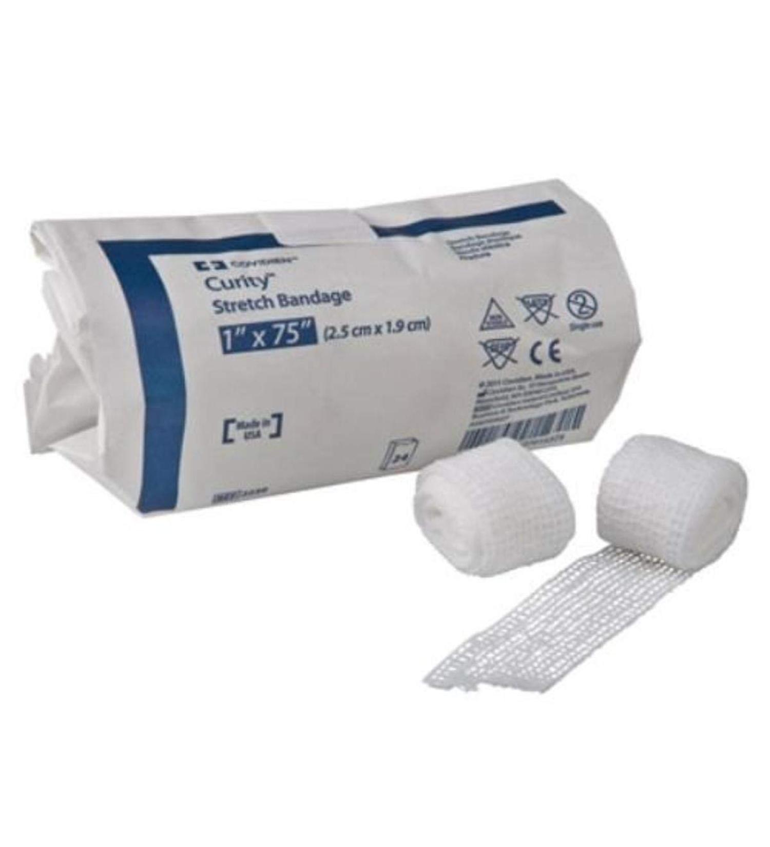 Covidien 2249 Curity Stretch Bandage 6" x 75" Size (Pack of 6)