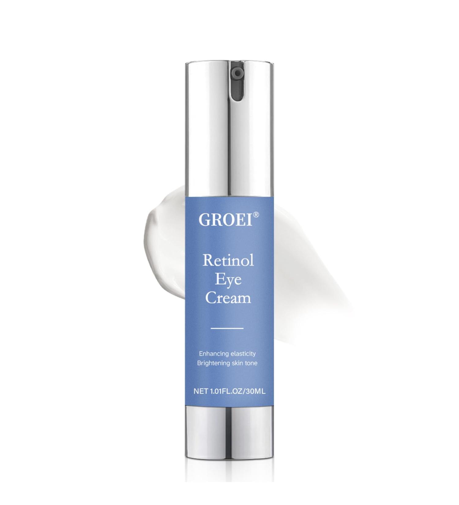 Retinol Eye Cream for Dark Circles & Wrinkles -Night Care Eye Cream with Collagen Hyaluronic Acid Effective in 3-4 Weeks to Fight Against Aging Reduce Puffiness and Bags All Skin Types - Buy Online on GoSupps.com