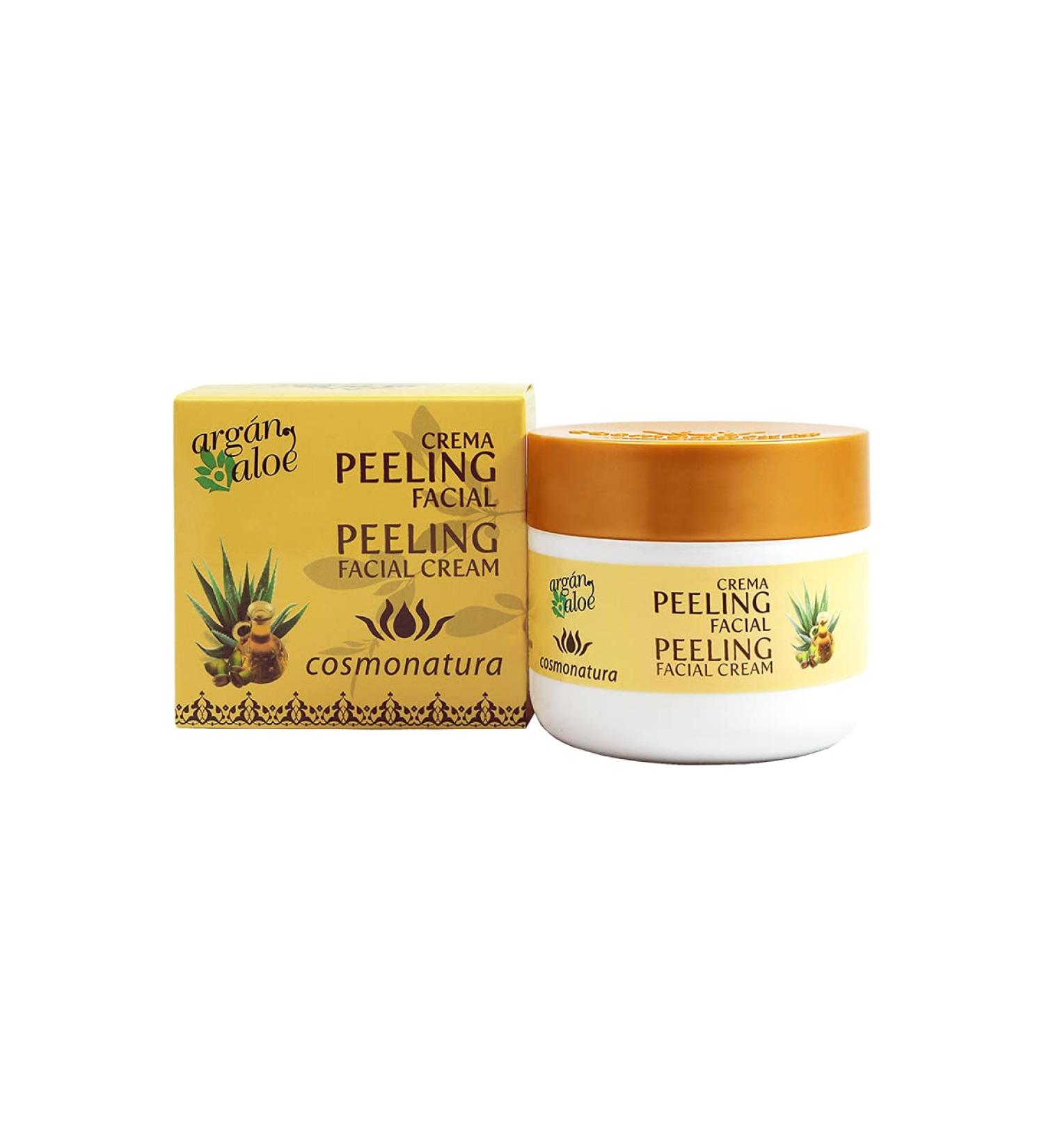 Argan-Aloe Crema Peeling 100 ml | Cosmonatura - Exfoliating Moisturizer for Smooth Skin - Buy Online on GoSupps.com