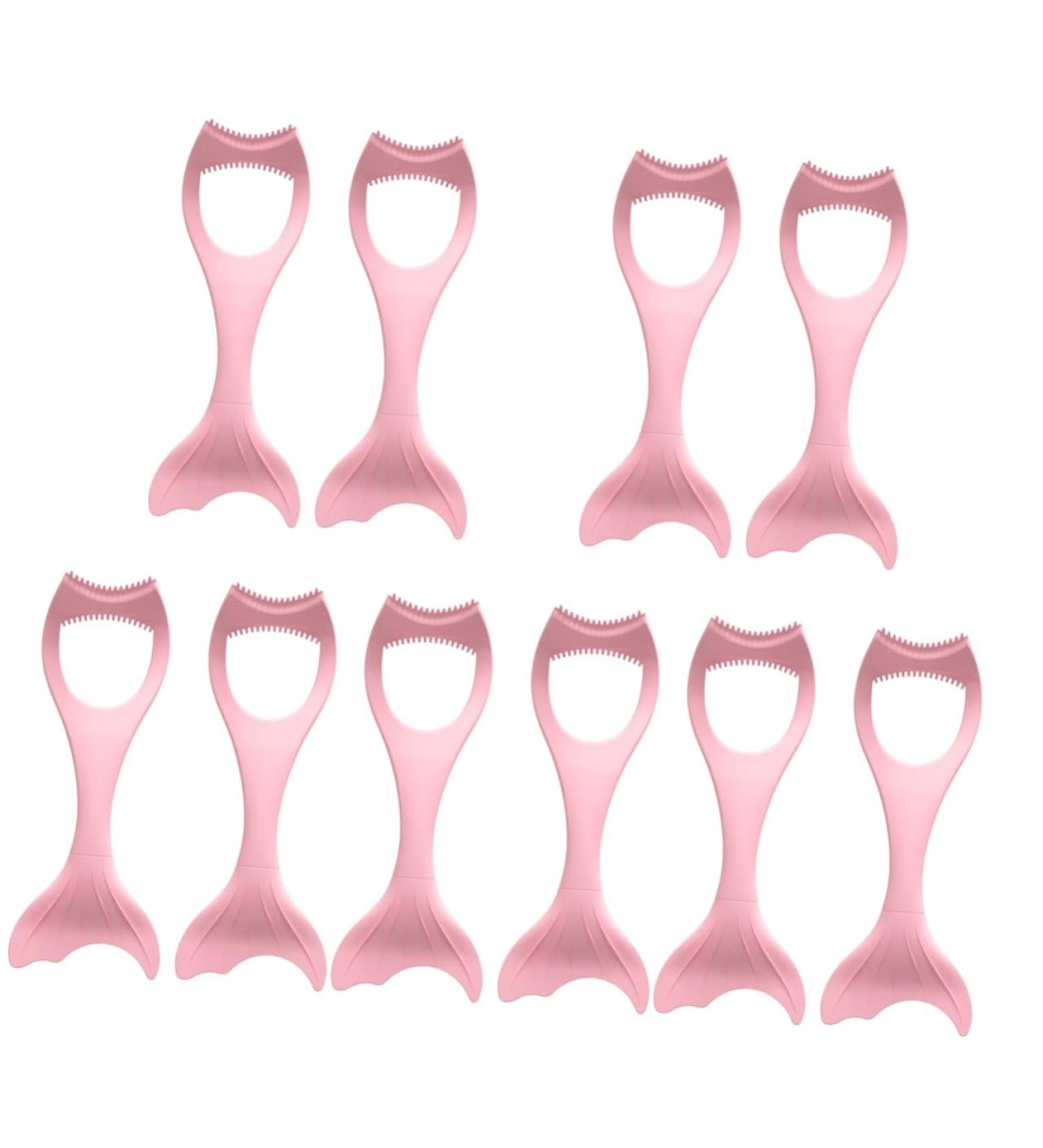 Healeved 10 Pcs Mascara Brush Jewelry Cleaner Lash Mascara Marscara Make up Beauty Tools Pink - Buy Online on GoSupps.com