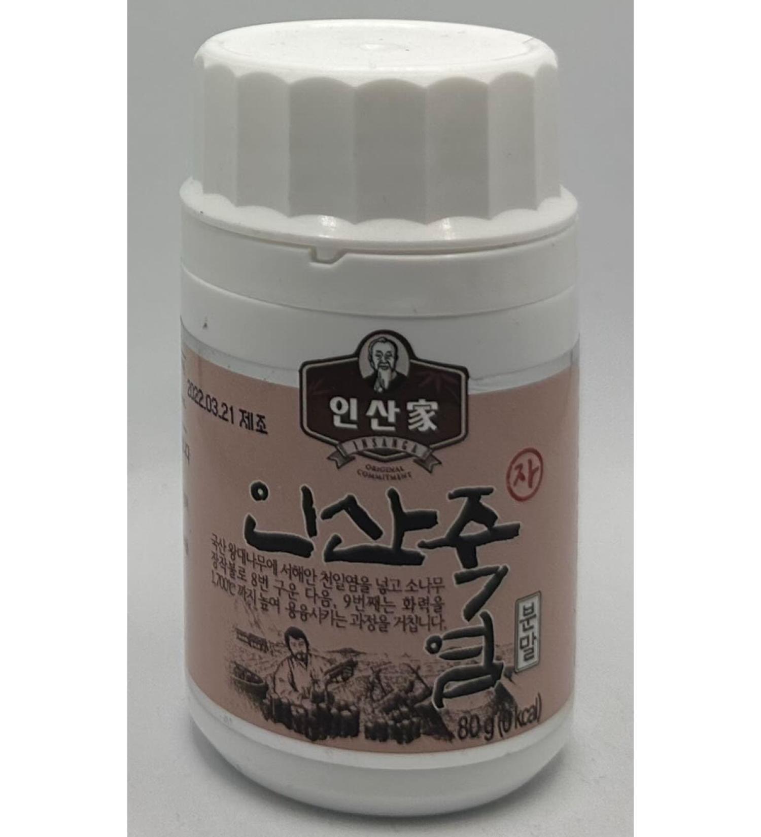 INSANGA 9 times baked purple bamboo salt 80G Powder type - Buy Online on GoSupps.com