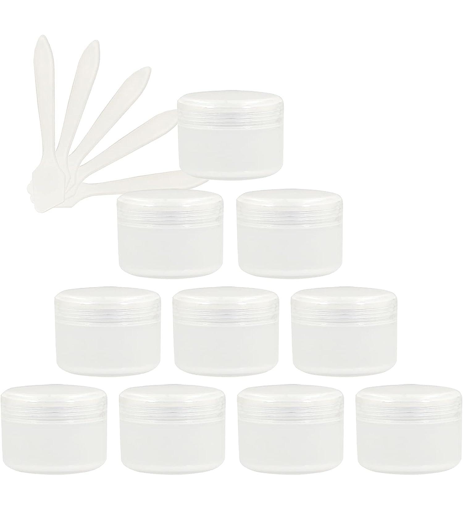 empty jars with lids cosmetic jar B0CL9K7SRC12 PC Empty 50ml Pink Plastic Cosmetic Jars with Screw Lid 50g Small Pot with Inner Linner for Cosmetic Travel Gel Lip Balm + 5X Spatula (Color : Roze S ( - Buy Online on GoSupps.com