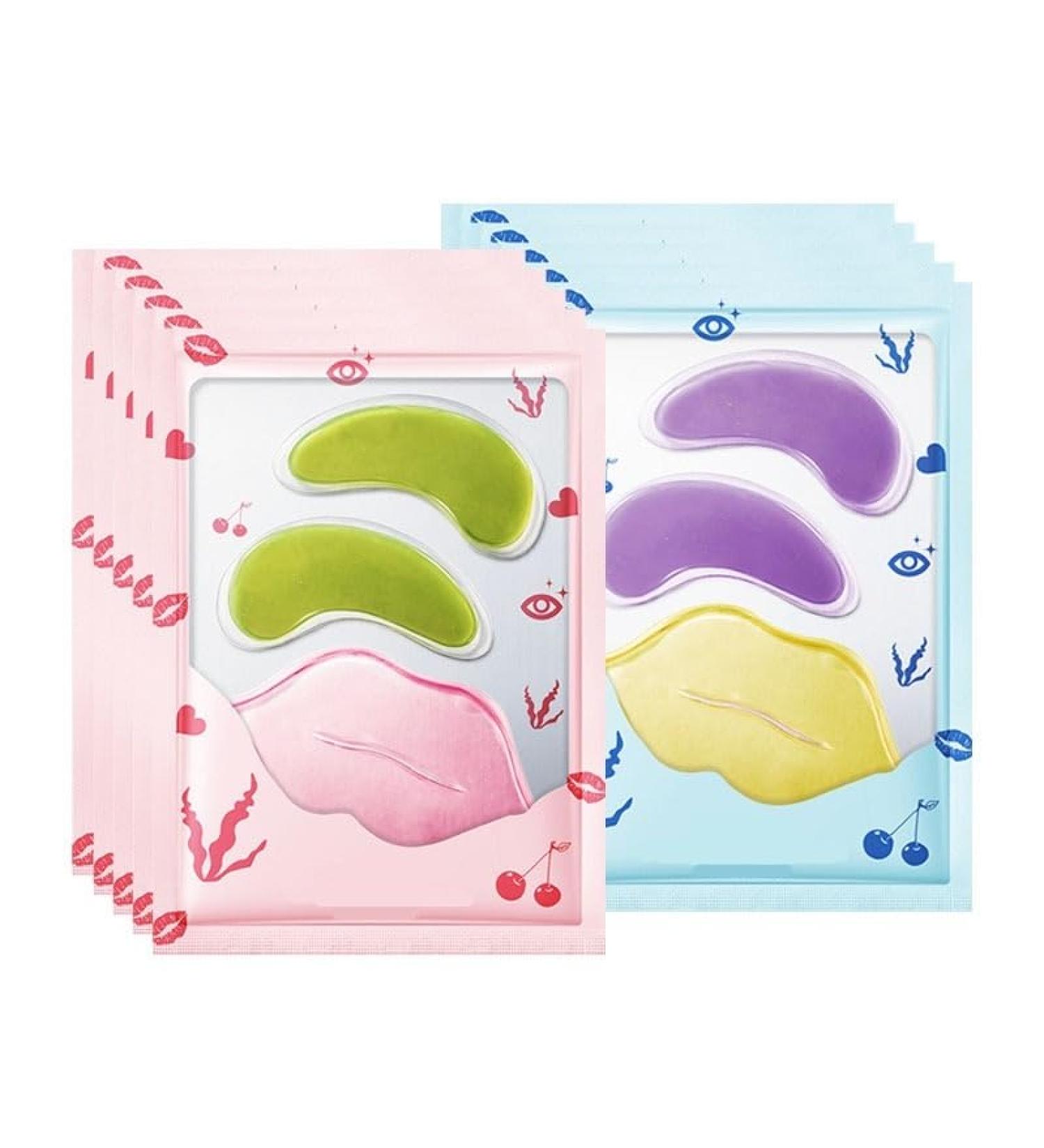 10pcs Collagen Eye Mask Lip Mask Combination Moisturizing Lip Patch Anti-wrinkle Anti Dark Circles Eye Patches (Color : E) - Buy Online on GoSupps.com