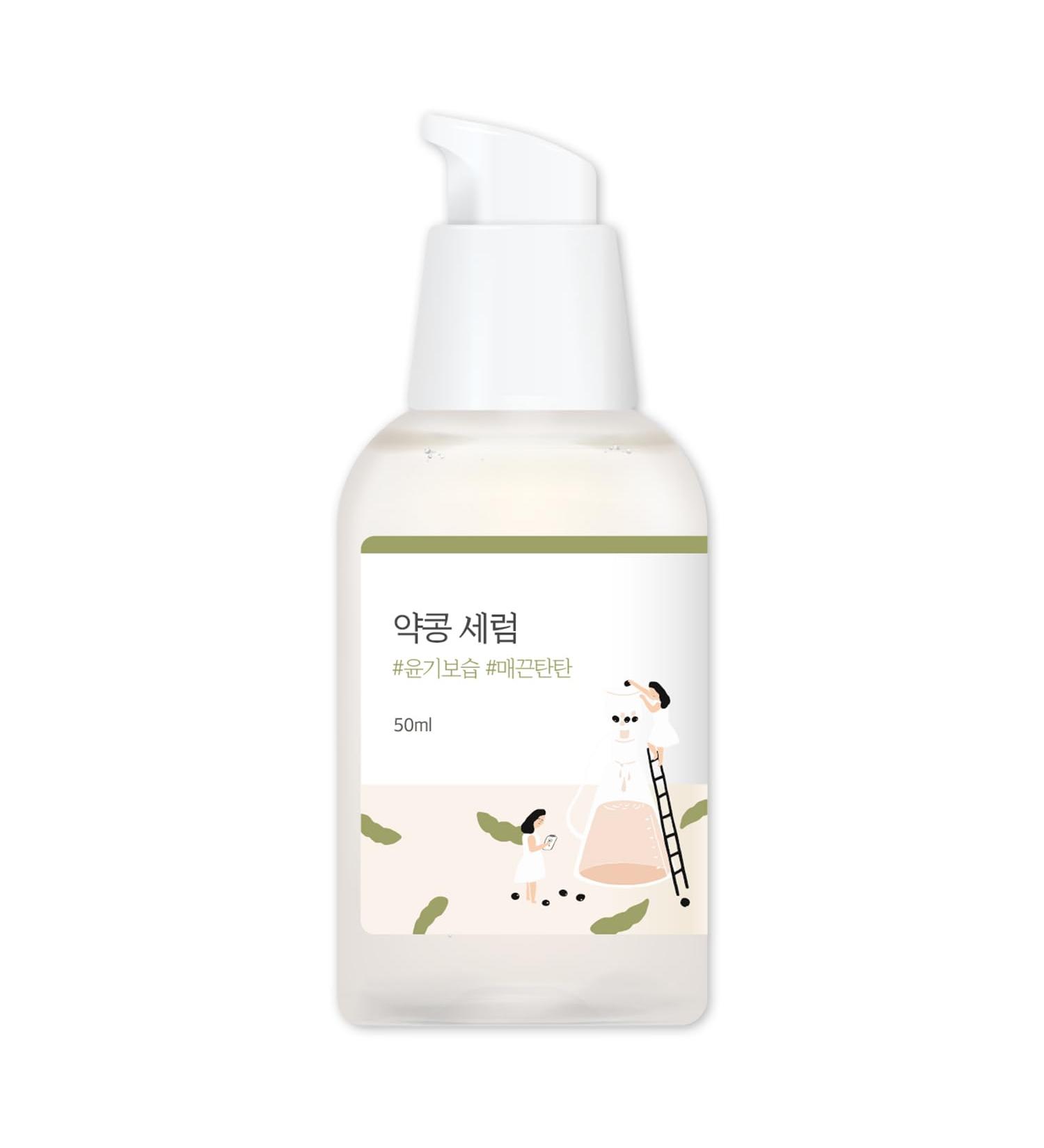 ROUND LAB Soybean Serum | Unscented Rejuvenating Serum for Sensitive Skin | Deep Nutrition & Hydration (1.69fl.oz) - International Shipping Available - Buy Online on GoSupps.com