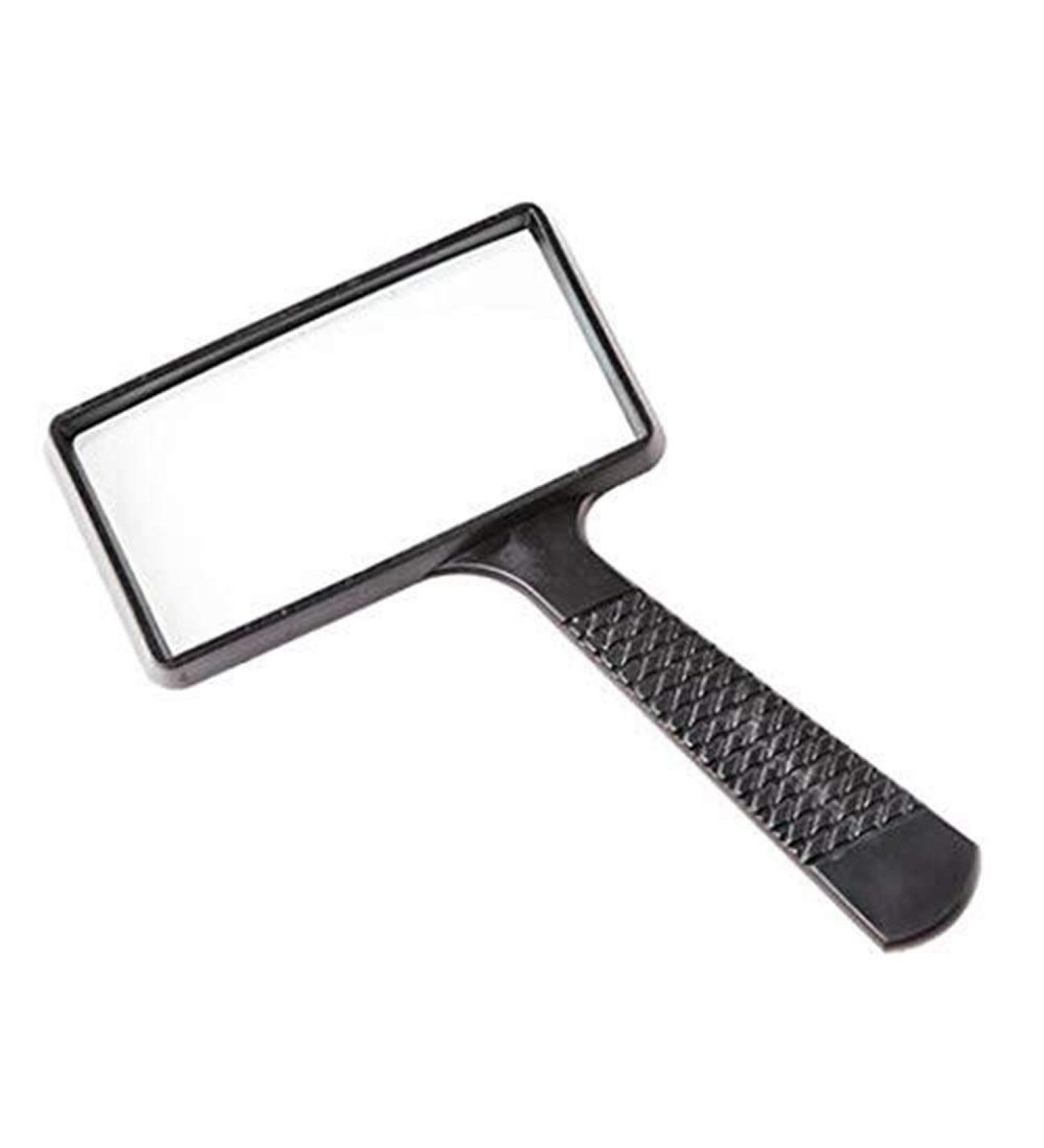 Reading Magnifier 10 Times Reading Hd Glass Rectangular Hand-Held Magnifying Glass Reading Newspaper Elderly Magnifying Mirror Lofty Ambition - Buy Online on GoSupps.com