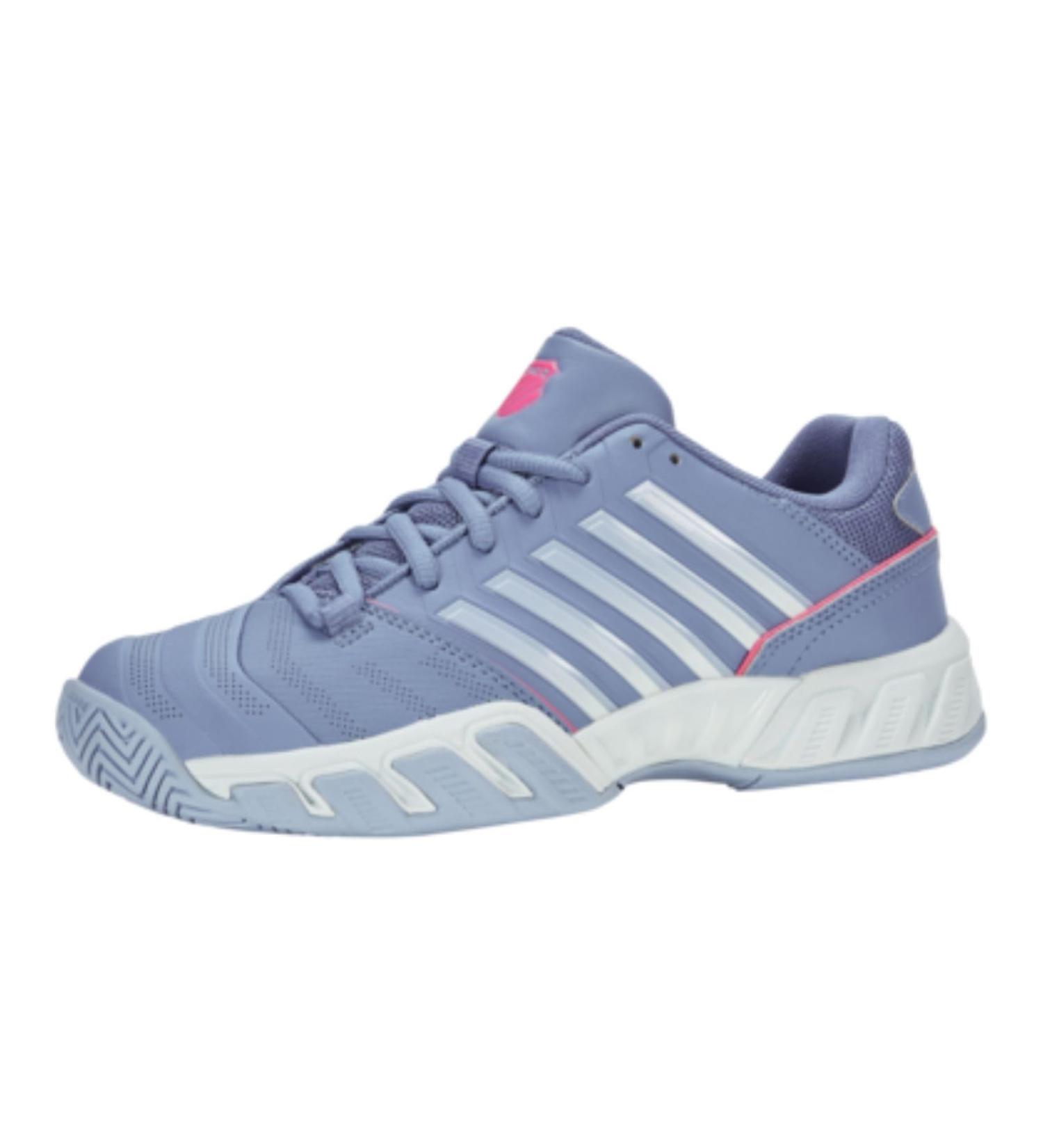 K-Swiss Women's Bigshot Light 4 Tennis Shoe - 41.5 EU - Infinity Blue & Blush Blue Blizzard - International Shipping Available - Buy Online on GoSupps.com