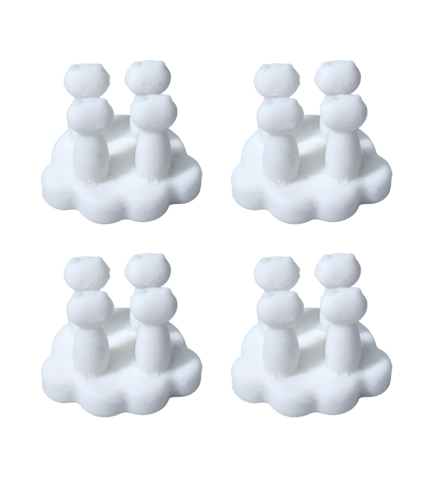 Buy Plumdrop 4-Piece Self-Adhesive Wall Hooks - Perfect for Organizing Towels Keys & Razors | International Shipping Available - Buy Online on GoSupps.com